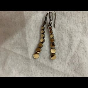 John Hardy Dot Linear Drop Earrings in Gold